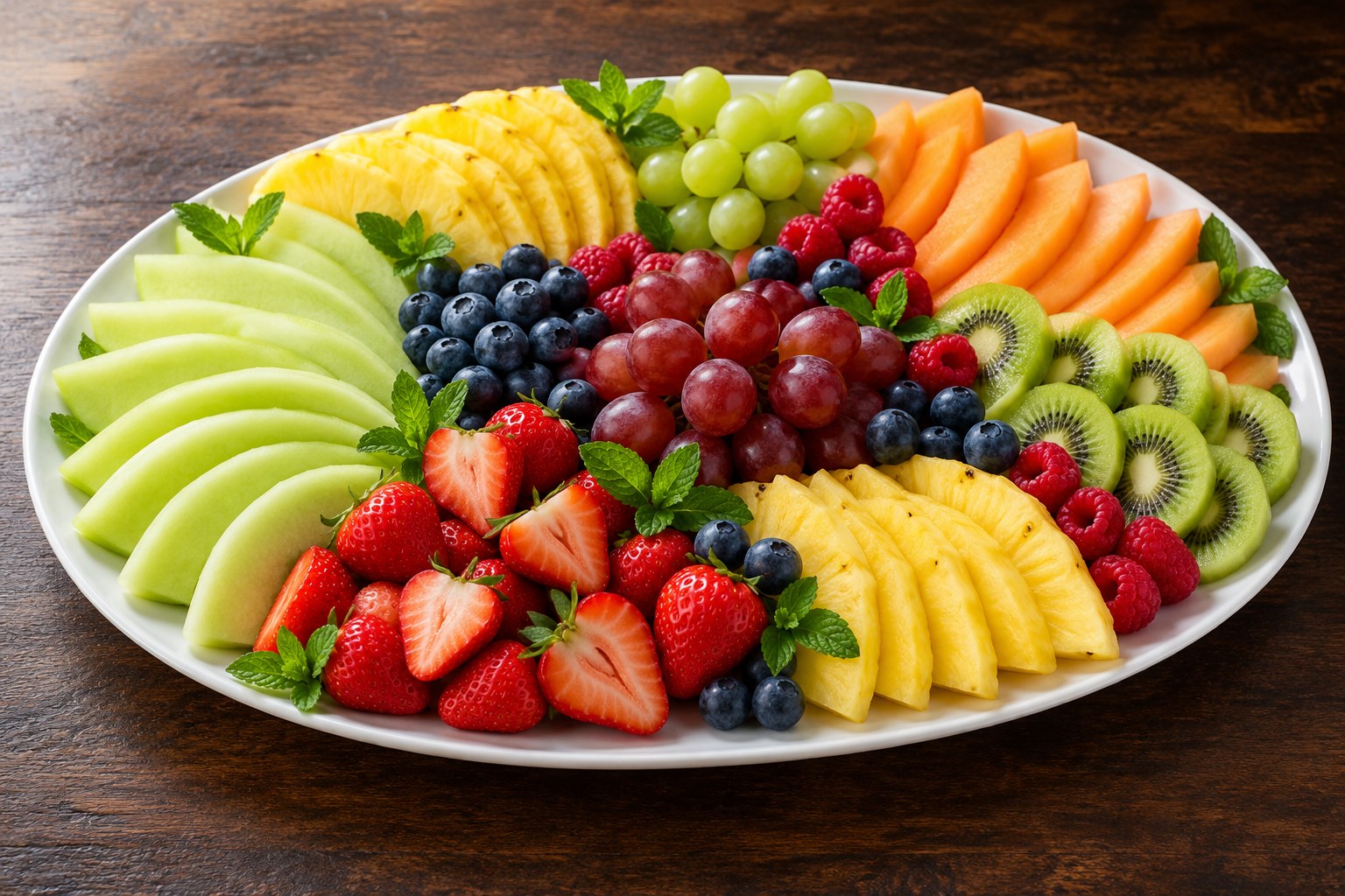 Elegant fresh fruit platter